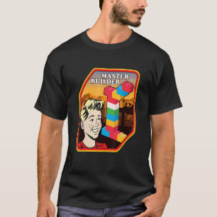 Camiseta Ladrillos de bloques de construcción del generador