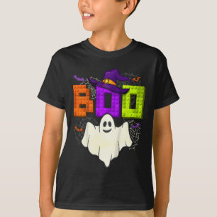 Camiseta Ladrillos de construcción Boo Halloween Ghost Witc