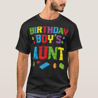 Camiseta Ladrillos de construcción de la tía del niño de cu