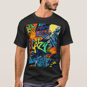 Camiseta Ladrillos de graffiti: Resumen urbano
