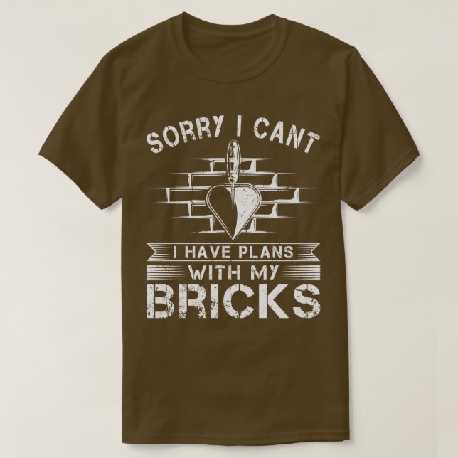 Camiseta Ladrillos Mason Gift Bricklayer (Diseño del anverso)