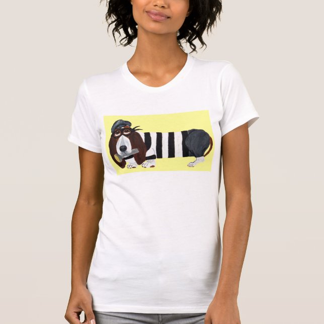 Camiseta Ladrón Basset Hound (Anverso)