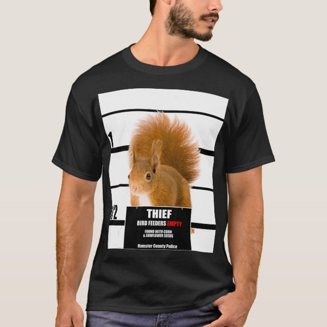 Camiseta Ladrón de alimentador de aves de ardilla Depurador (Anverso)
