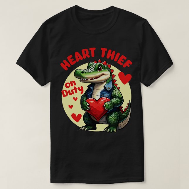 Camiseta ladrón de corazón en servicio (Diseño del anverso)
