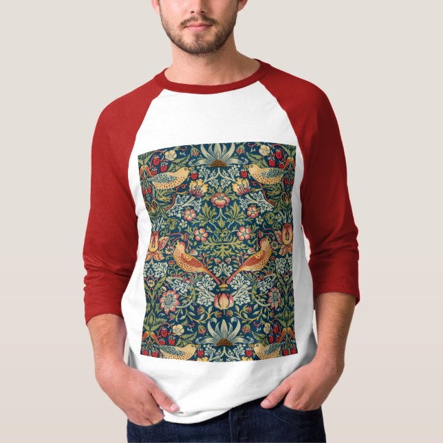 Camiseta Ladrón de fresa por William Morris (Anverso)