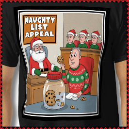 Camiseta Ladrón de galletas de la lista Santa Naughty Tee d