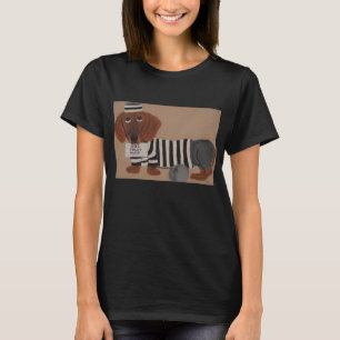 Camiseta Ladrón de golosinas Dachshund preso