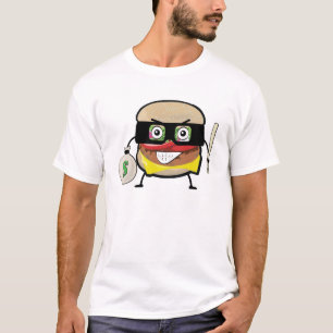 Camiseta Ladrón de Hamburguesas - Ilustración Divertida de 