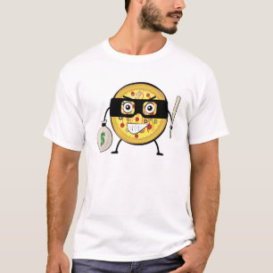 Camiseta Ladrón de Pizza - Ilustración Divertida de Persona