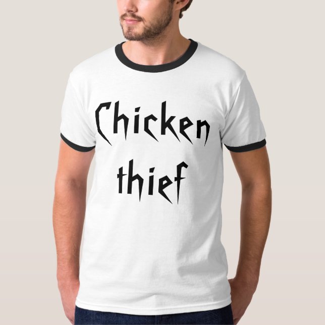 Camiseta Ladrón de pollo (Anverso)