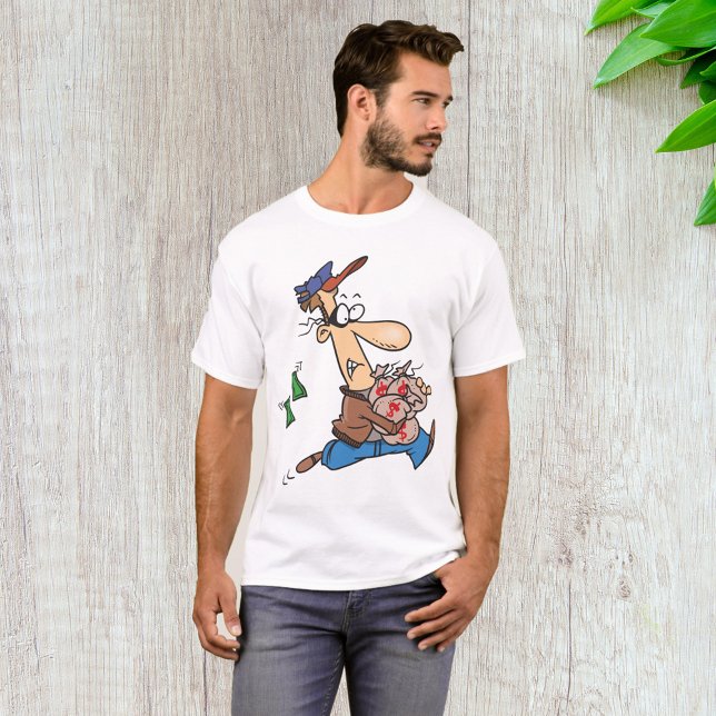 Camiseta Ladrón robando dinero (Subido por el creador)