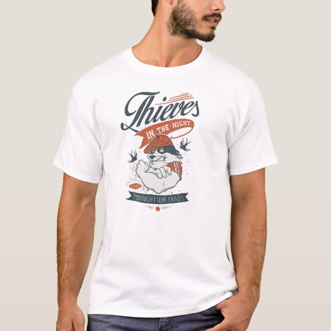 Camiseta Ladrones en la noche (Anverso)