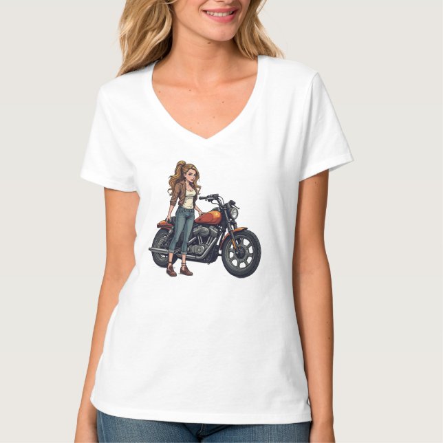 Camiseta Lady Biker (Anverso)