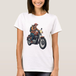 Camiseta Lady Biker On The Road