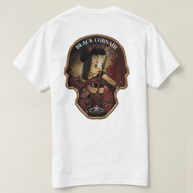 Camiseta Lady Black Corsair (Reverso del diseño)