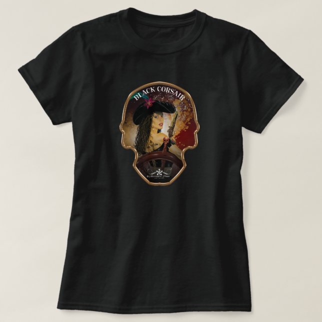 Camiseta Lady Black Corsair (Diseño del anverso)