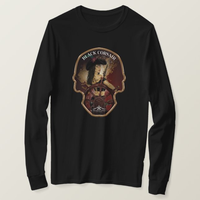 Camiseta Lady Black Corsair (Anverso del diseño)