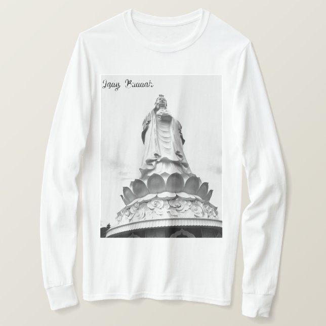 Camiseta Lady Buddah de manga larga (Anverso del diseño)