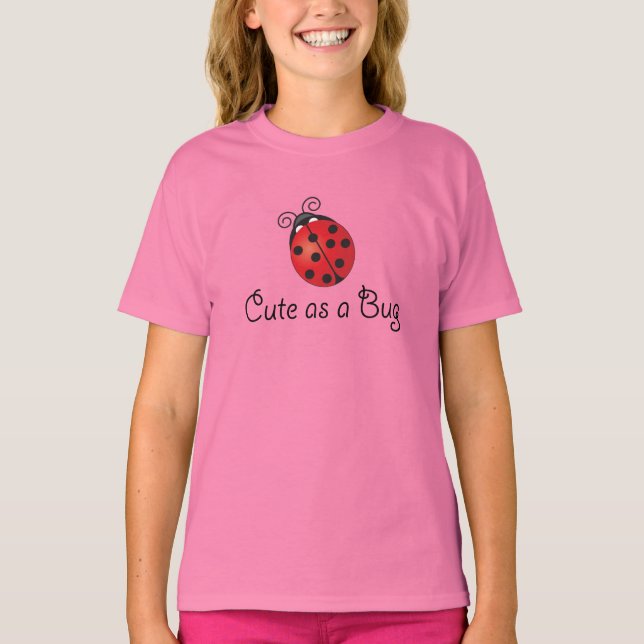Camiseta Lady Bug - Cute como un error (Anverso)
