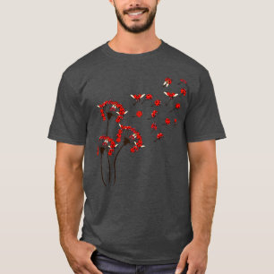 Camiseta Lady Bug Shirt Dandelion Lady Bug Lover