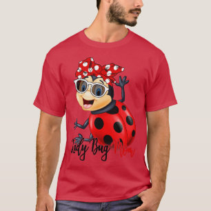 Camiseta Lady Bug Shirt Lady Bug Mom Bandana