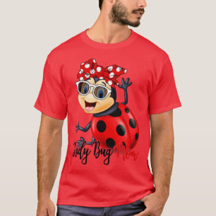Camiseta Lady Bug Shirt Lady Bug Mom Bandana