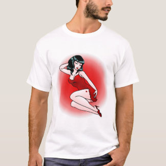 Camiseta Lady Camiseta de la Chica del Pinup 50