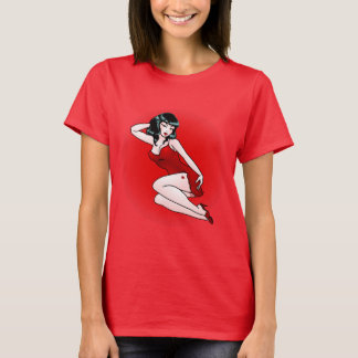 Camiseta Lady Camiseta de la Chica del Pinup 50