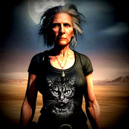 Camiseta Lady Cat a cargo