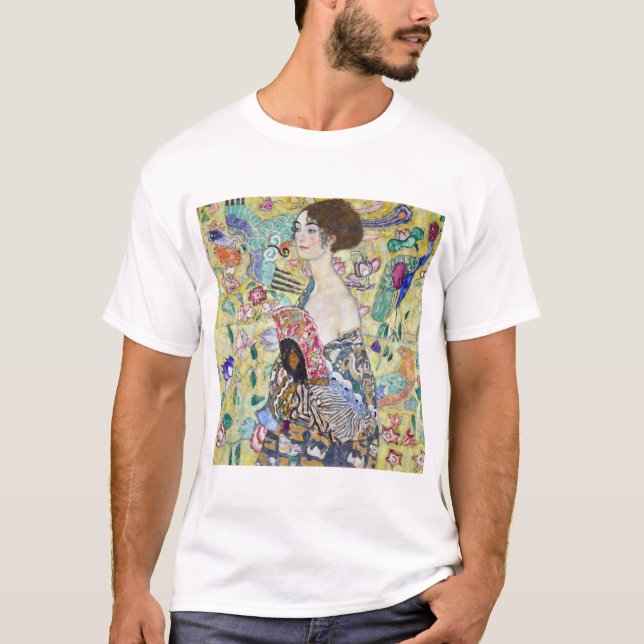 Camiseta Lady con un fanático, Gustav Klimt (Anverso)