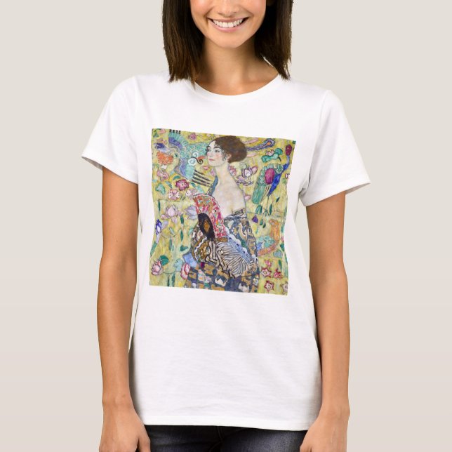 Camiseta Lady con un fanático, Gustav Klimt (Anverso)