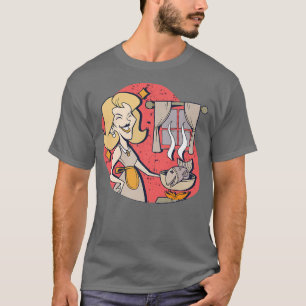 Camiseta Lady cooking fish