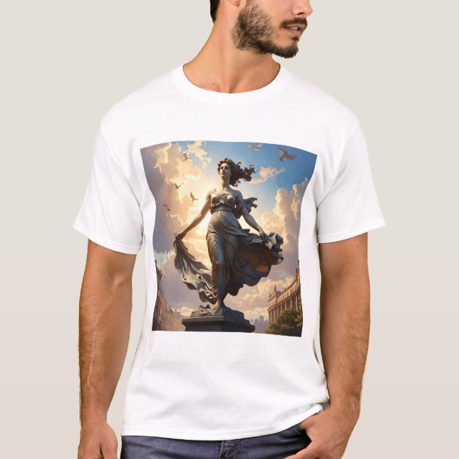 Camiseta Lady Emansipasion – Guardian of Grace and Liberty (Anverso)