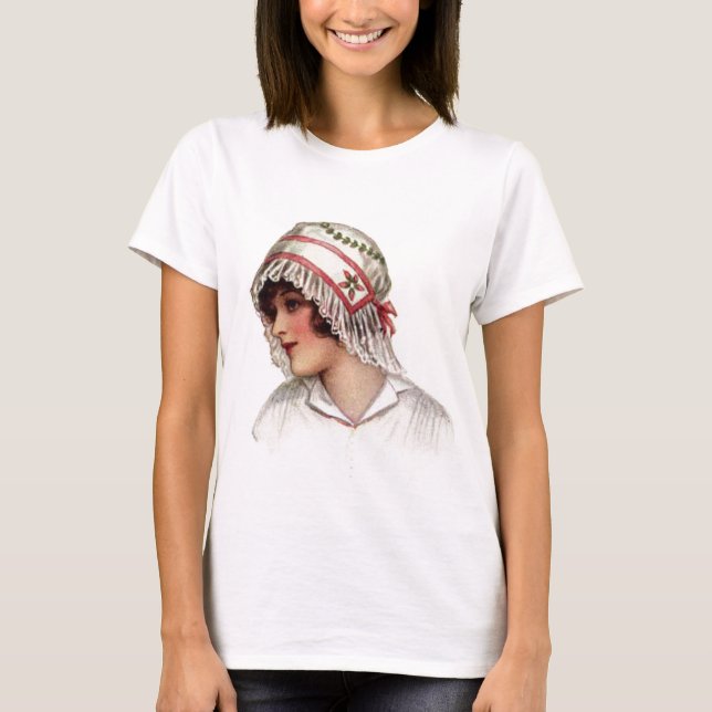 Camiseta Lady Embroidery y Lace Bonnet (Anverso)