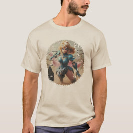 Camiseta Lady en Blue Armor