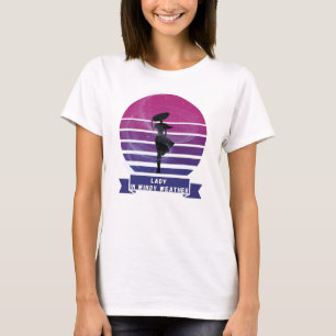 Camiseta Lady en el clima eólico