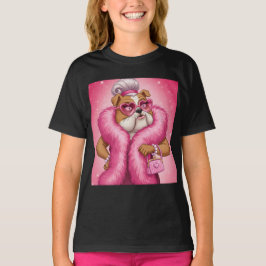 Camiseta Lady en rosa por Natasha Us