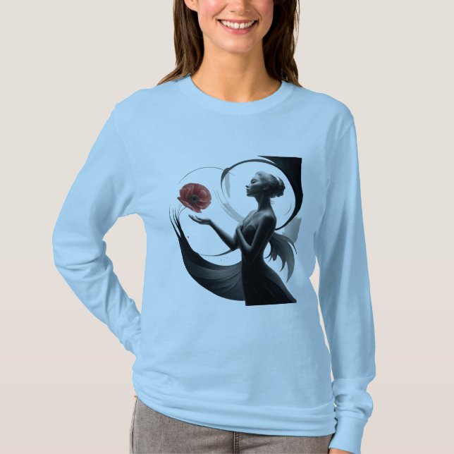 Camiseta Lady Flowers (Anverso)