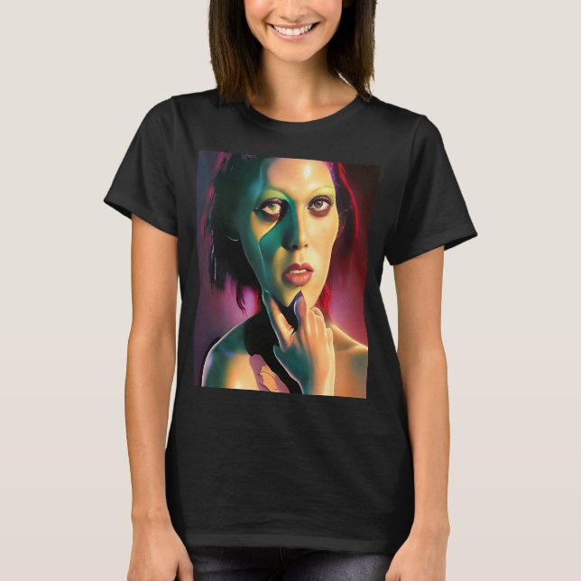 Camiseta Lady Frankenstein Scary Monster Halloween Favorito (Anverso)