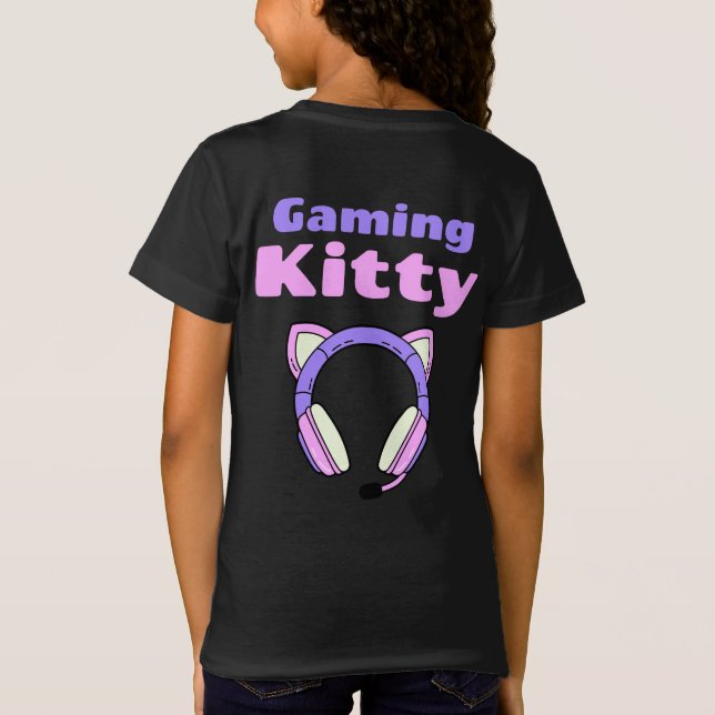 Camiseta Lady Gamer - Gaming Kitty (Reverso)