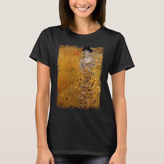 Camiseta Lady In Gold By Gustav Klimt Famous Painting (Anverso)