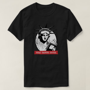 Camiseta Lady Liberty lee libros prohibidos