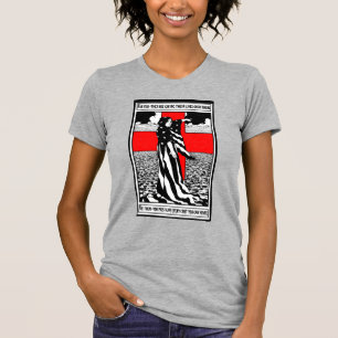Camiseta Lady Liberty WWI Poster Patriótico Estadounidense 
