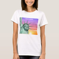 Lady Liberty y Sunrise T-Shirt