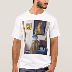 Camiseta Lady parada en un Virginal, Johannes Vermeer