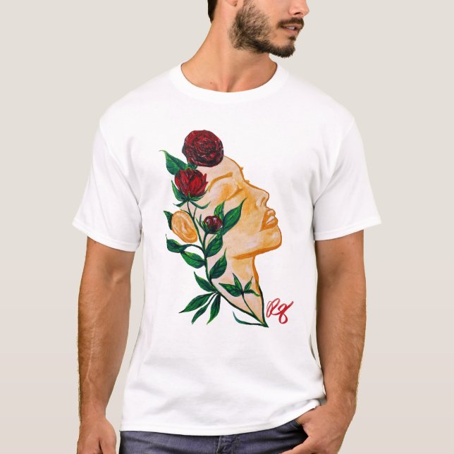 Camiseta Lady Rosa Tee Gráfico (Anverso)