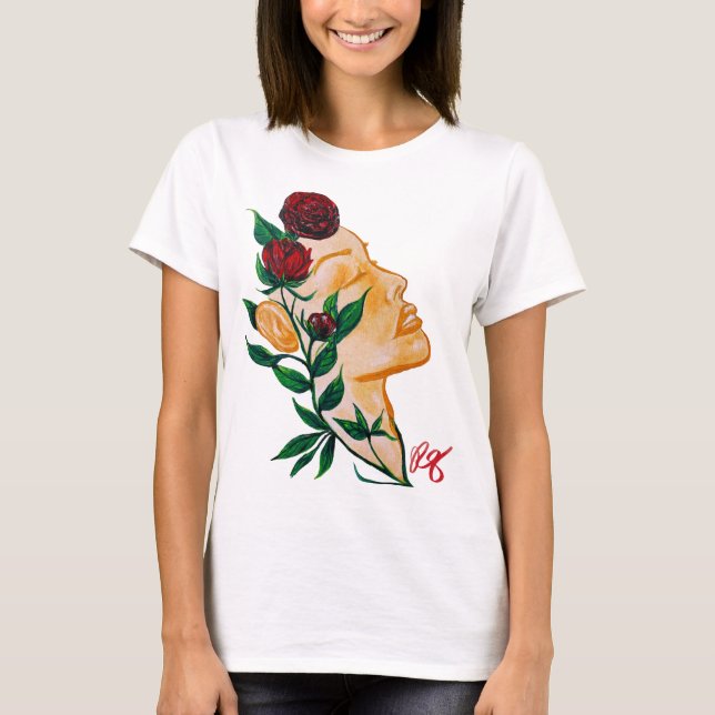 Camiseta Lady Rosa Tee Gráfico (Anverso)