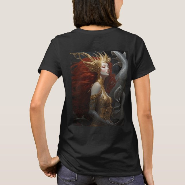 Camiseta Lady Sea por Juan Cabana (Reverso)