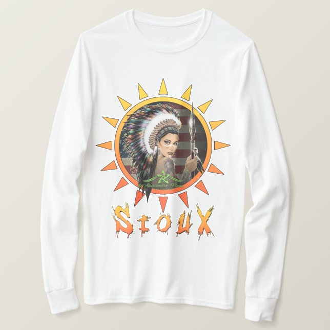 Camiseta Lady Sioux (Anverso del diseño)