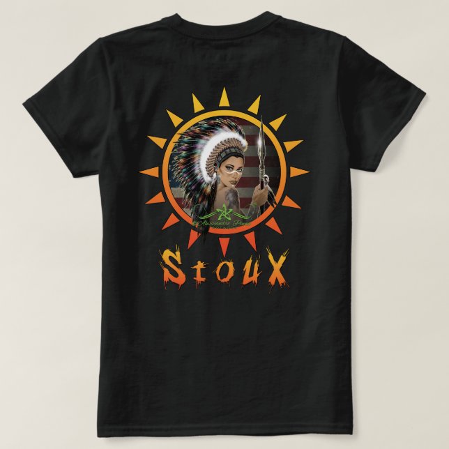 Camiseta Lady Sioux (Reverso del diseño)